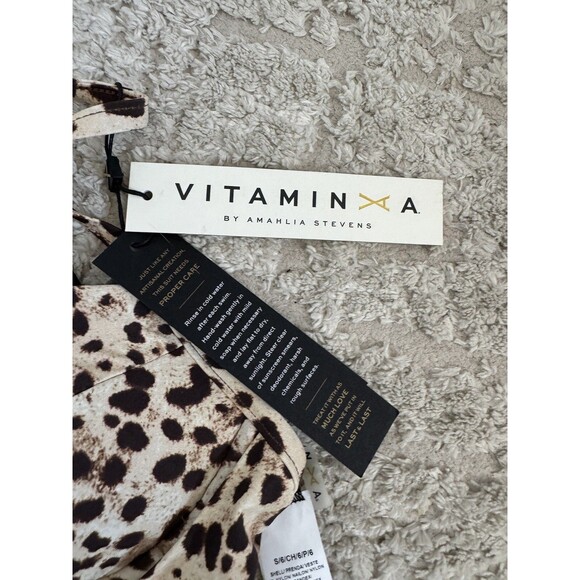 NWT Vitamin A Women’s Bikini Animal Print Sophia Bustier Small 6 - Picture 4 of 8